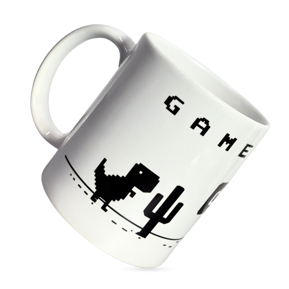 No Internet Game Over Mug | Funny Gaming Ceramic Coffee Cup | Gamer Gift