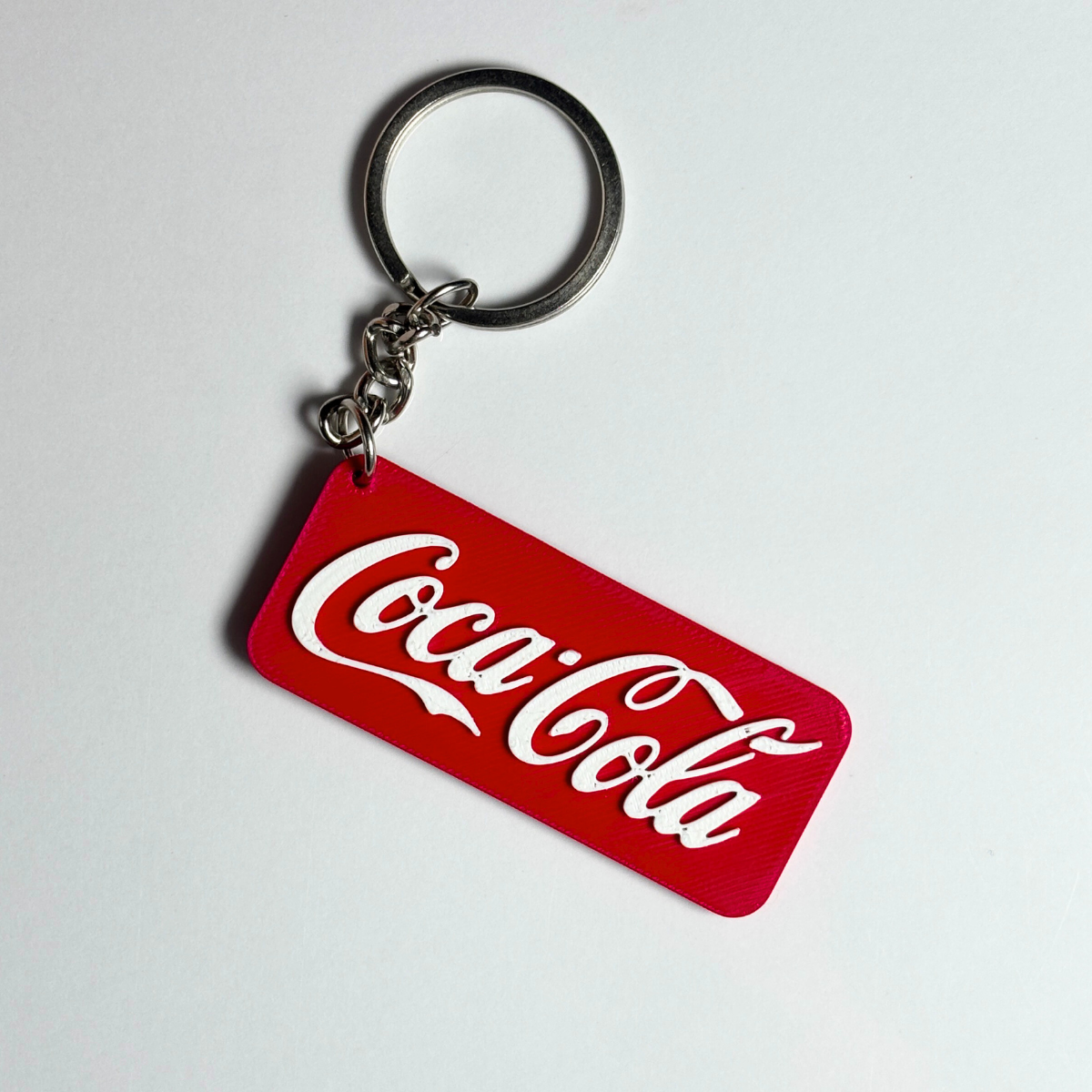 Coca-Cola Keychain | Classic Coke Logo Key Ring | Vintage Fan Accessory