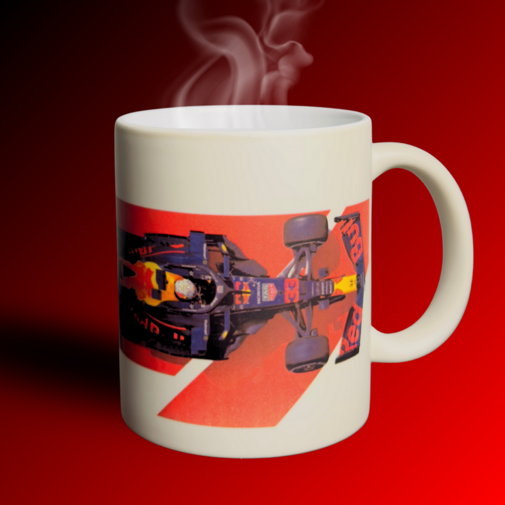 F1 Ceramic Magic Cup | Color Changing Formula 1 Coffee Mug | Racing Fan Gift